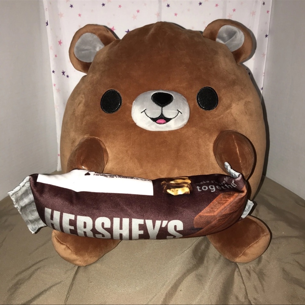 Cute Brown Bear Plush with Chocolate Design - Picture 9 of 11